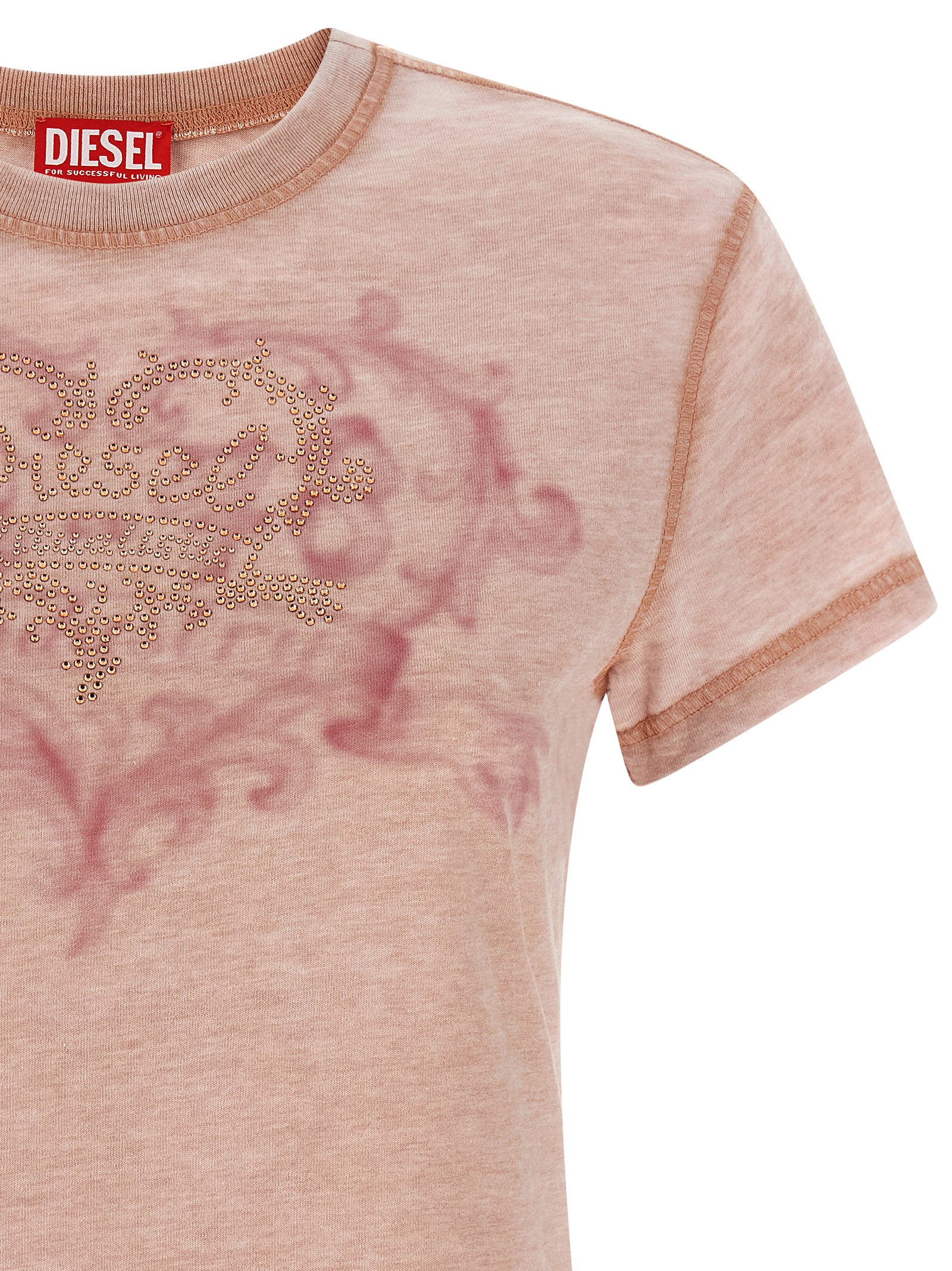Diesel Mehrfarbiges Polyester-T-Shirt