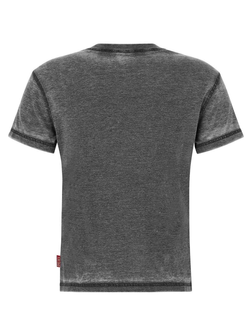 Diesel Graues Polyester-T-Shirt