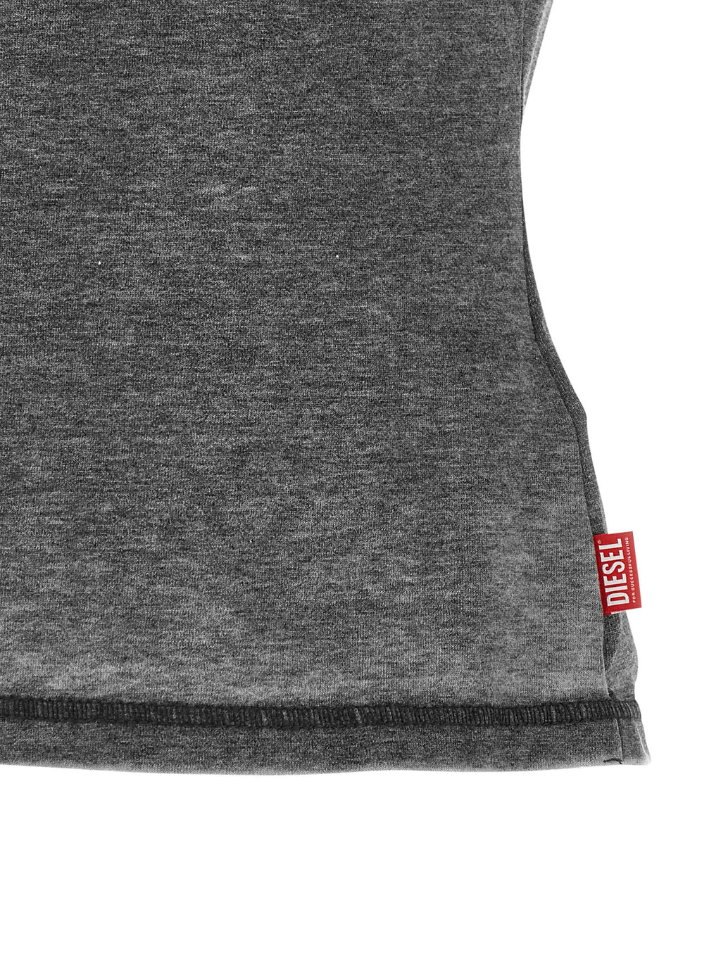 Diesel Graues Polyester-T-Shirt