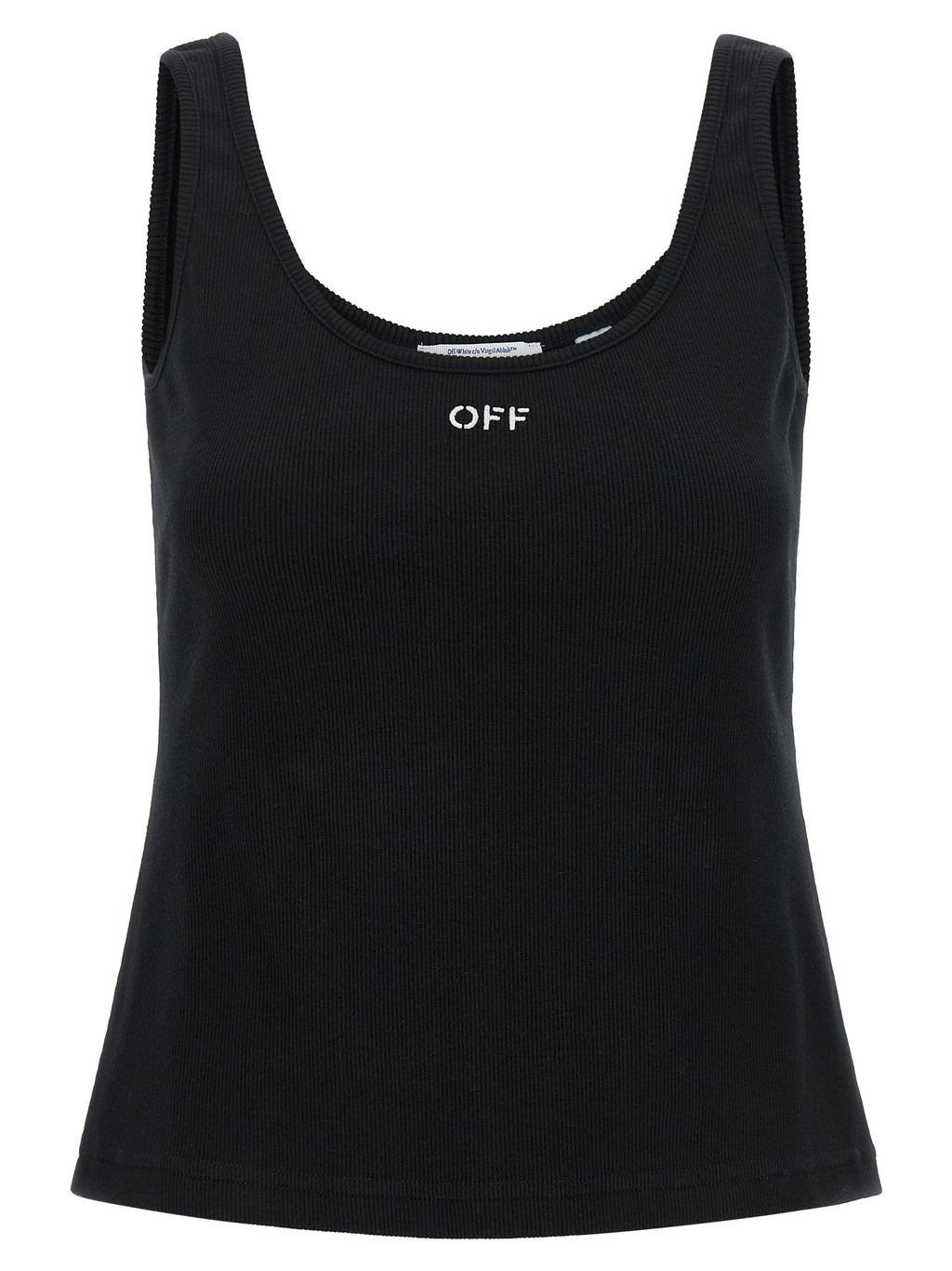 Off-White Schwarze Baumwoll-Tanktops