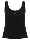 Off-White Schwarze Baumwoll-Tanktops