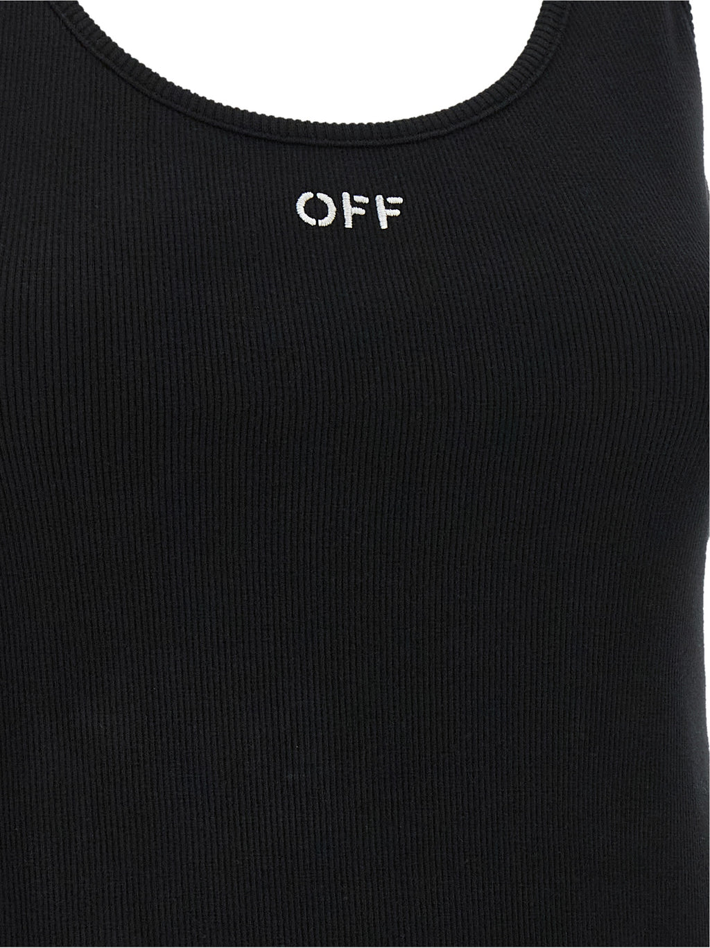 Off-White Schwarze Baumwoll-Tanktops
