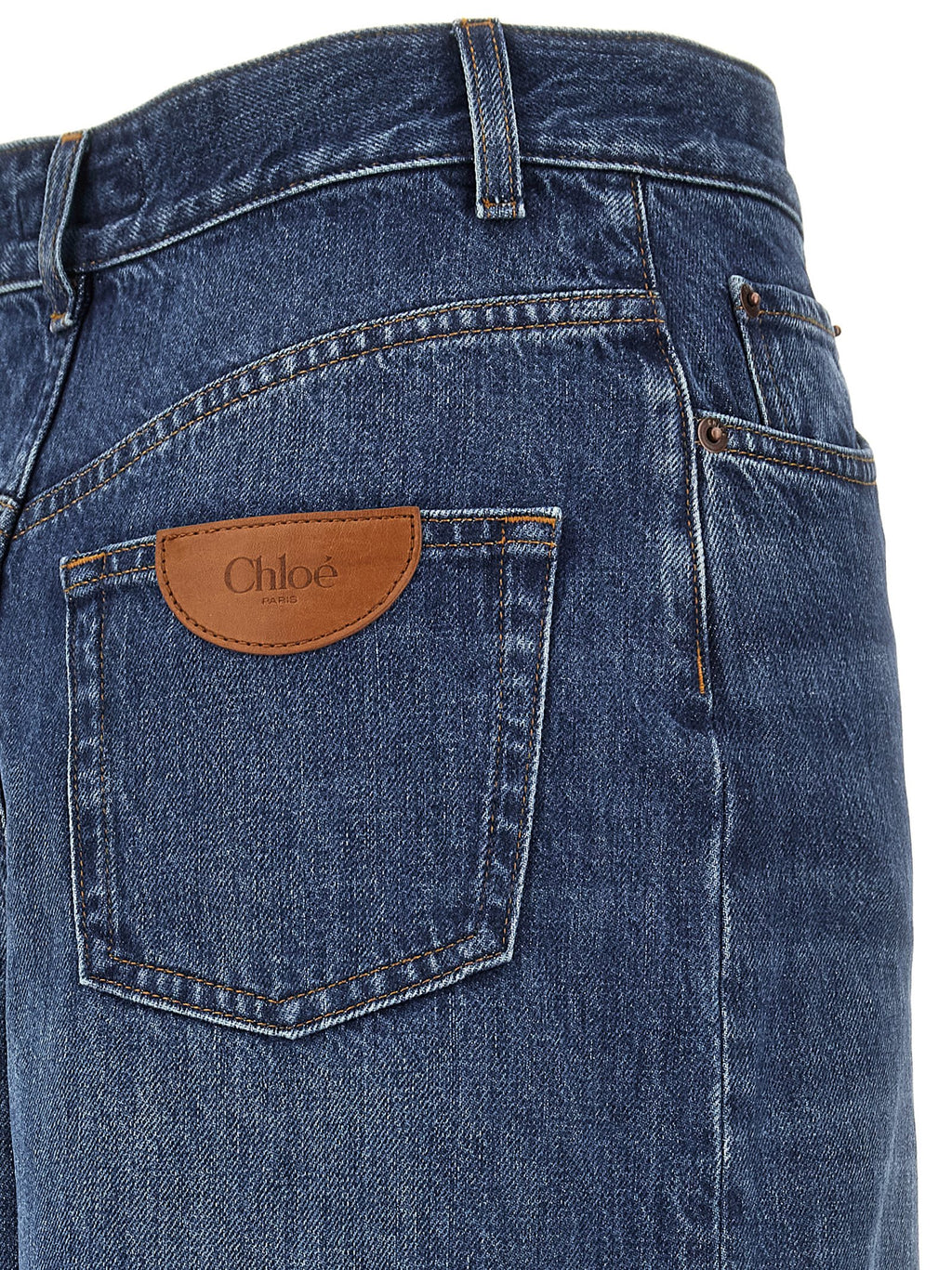 Chloé Blaue Baumwolljeans Denim