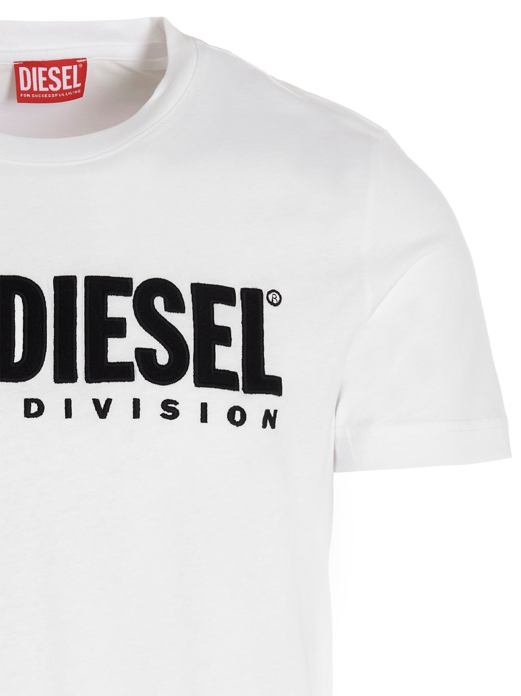 Diesel Weißes Baumwoll-T-Shirt