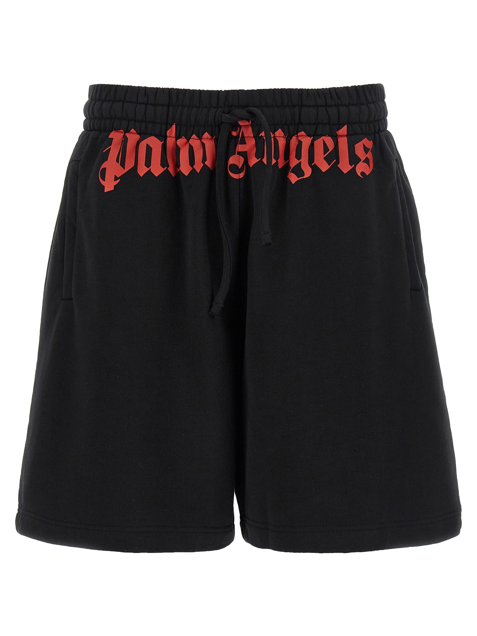 Palm Angels Schwarze Baumwoll-Bermudashorts