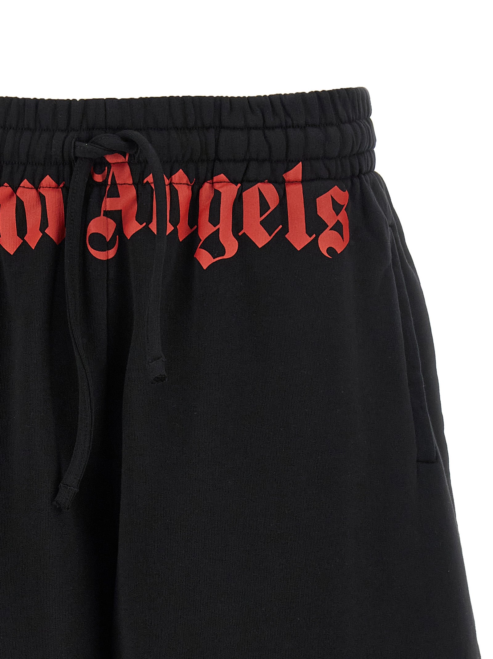 Palm Angels Schwarze Baumwoll-Bermudashorts