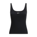 Off-White Schwarzes Baumwoll-T-Shirt