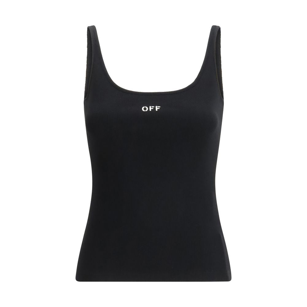Off-White Schwarzes Baumwoll-T-Shirt
