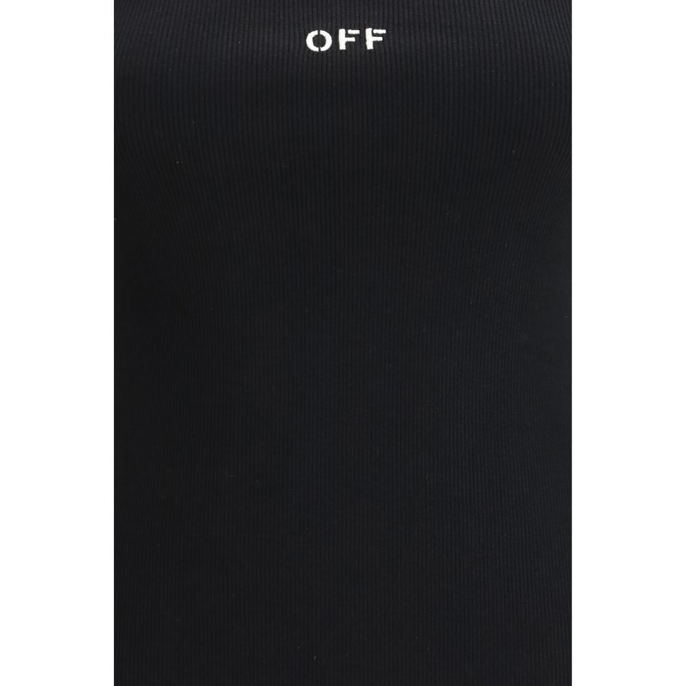 Off-White Schwarzes Baumwoll-T-Shirt