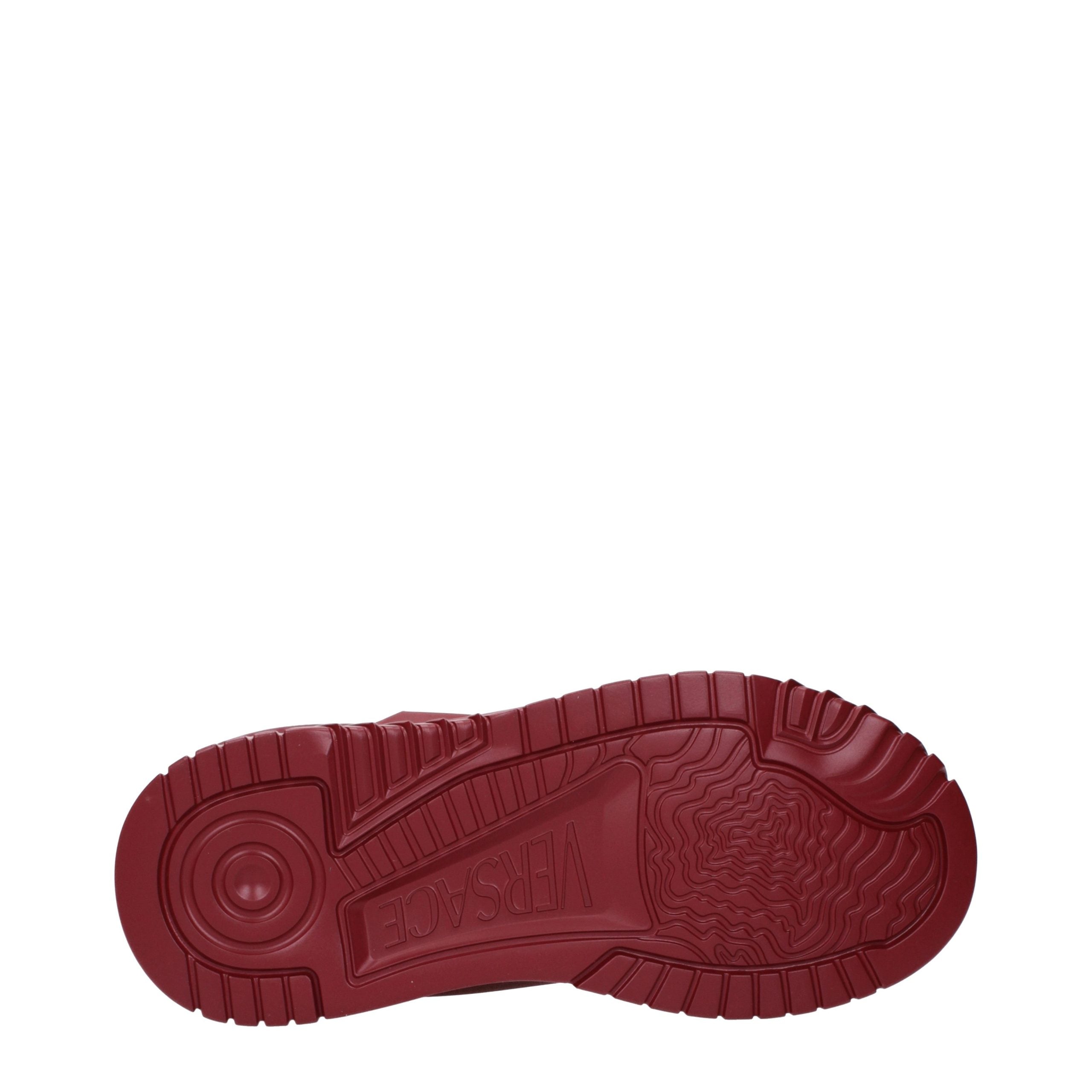 Versace Rote Leder Chunky Sneaker