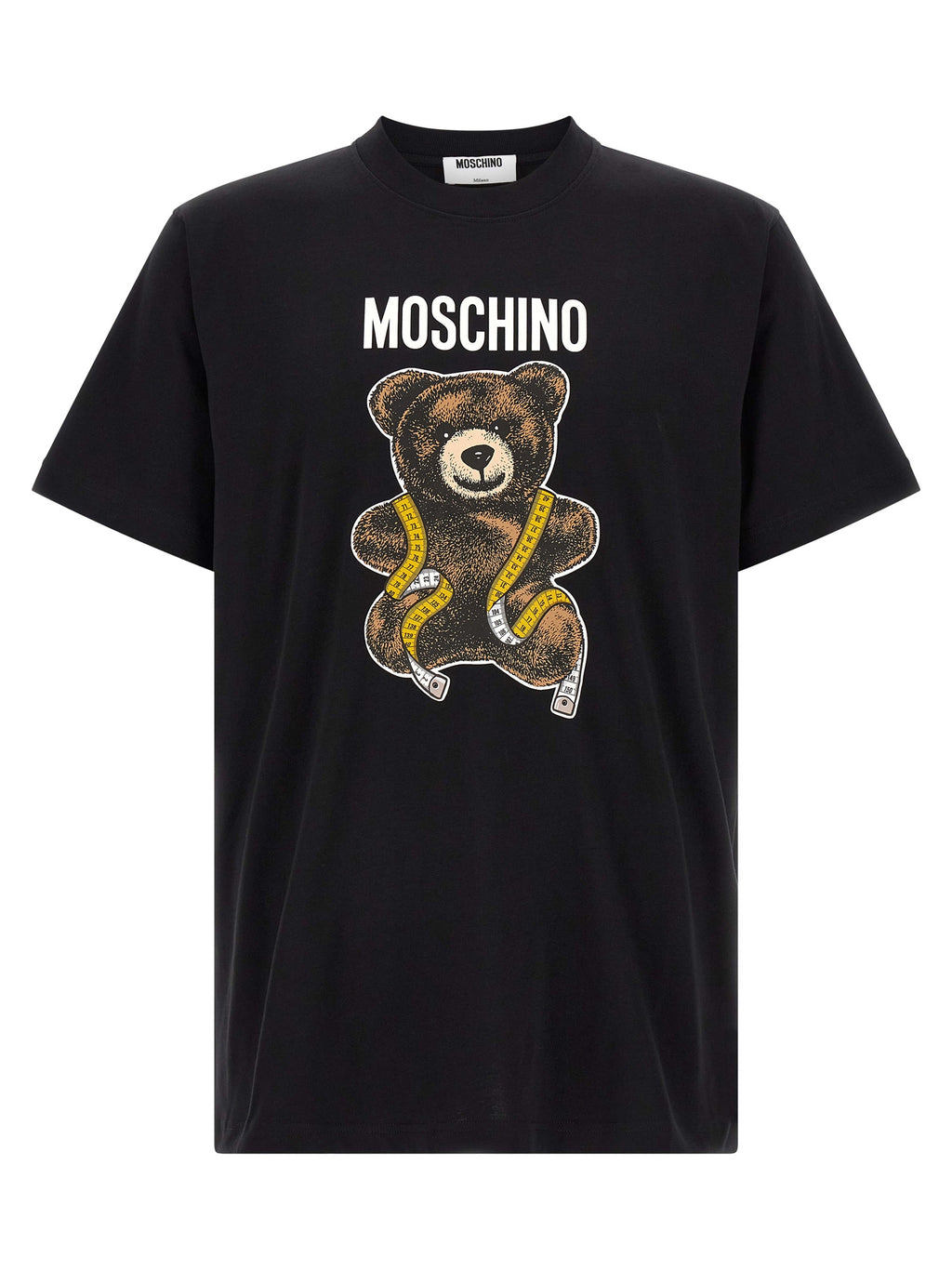 Moschino Schwarzes Baumwoll-T-Shirt
