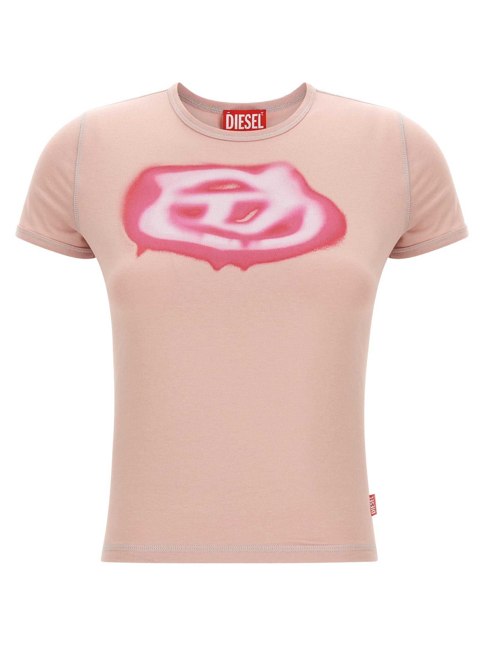 Diesel Mehrfarbiges Baumwoll-T-Shirt