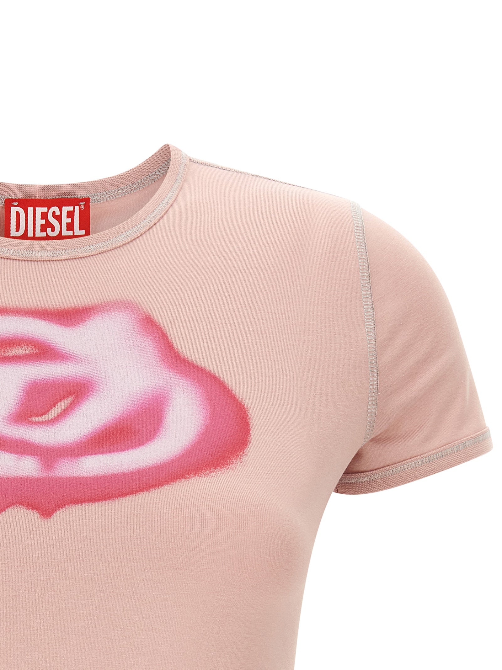 Diesel Mehrfarbiges Baumwoll-T-Shirt