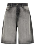 Diesel Graue Cargoshorts aus Baumwolle