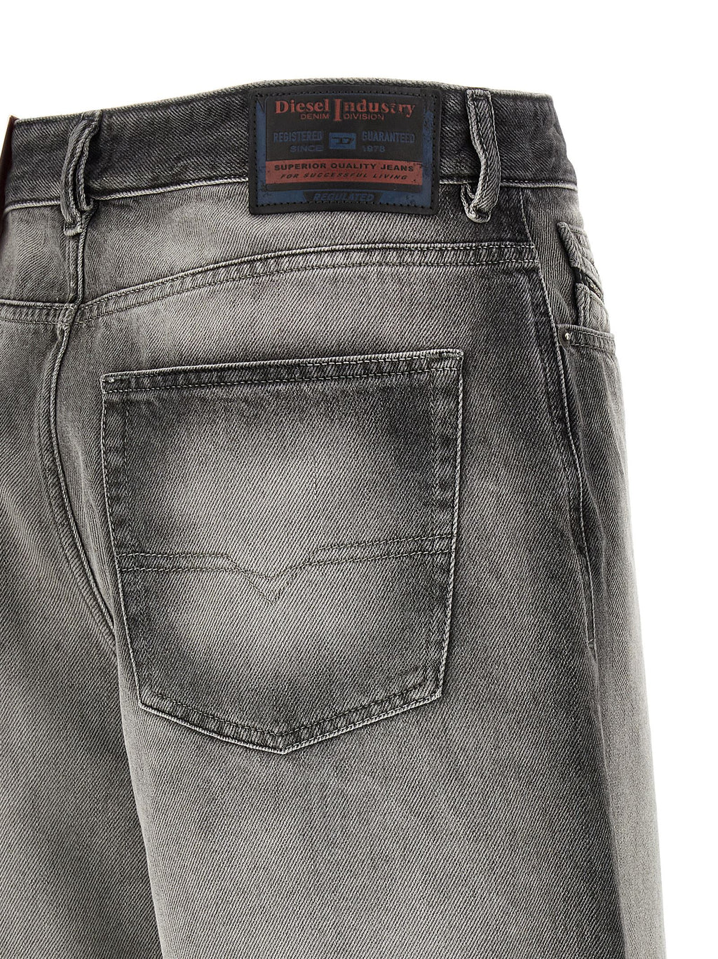 Diesel Graue Cargoshorts aus Baumwolle