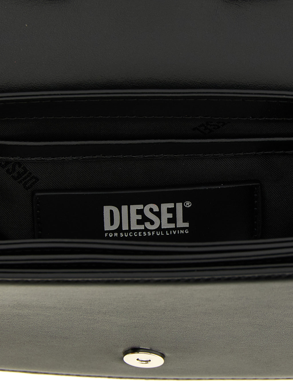 Diesel Schwarze Schultertasche aus Rindsleder