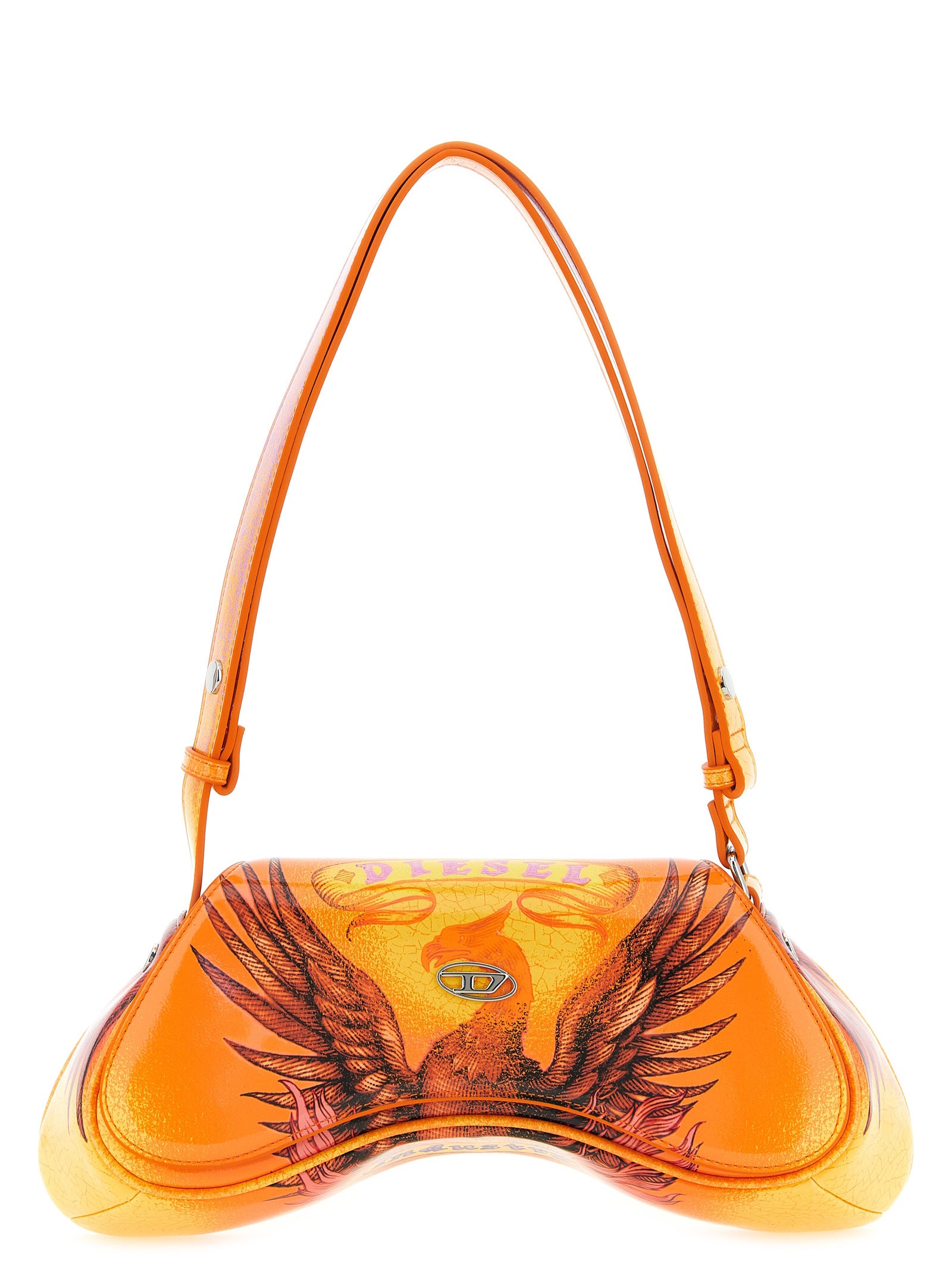 Diesel Orange Polyethylen Umhängetasche