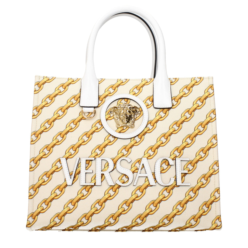 Versace Beige Stoff-Handtasche