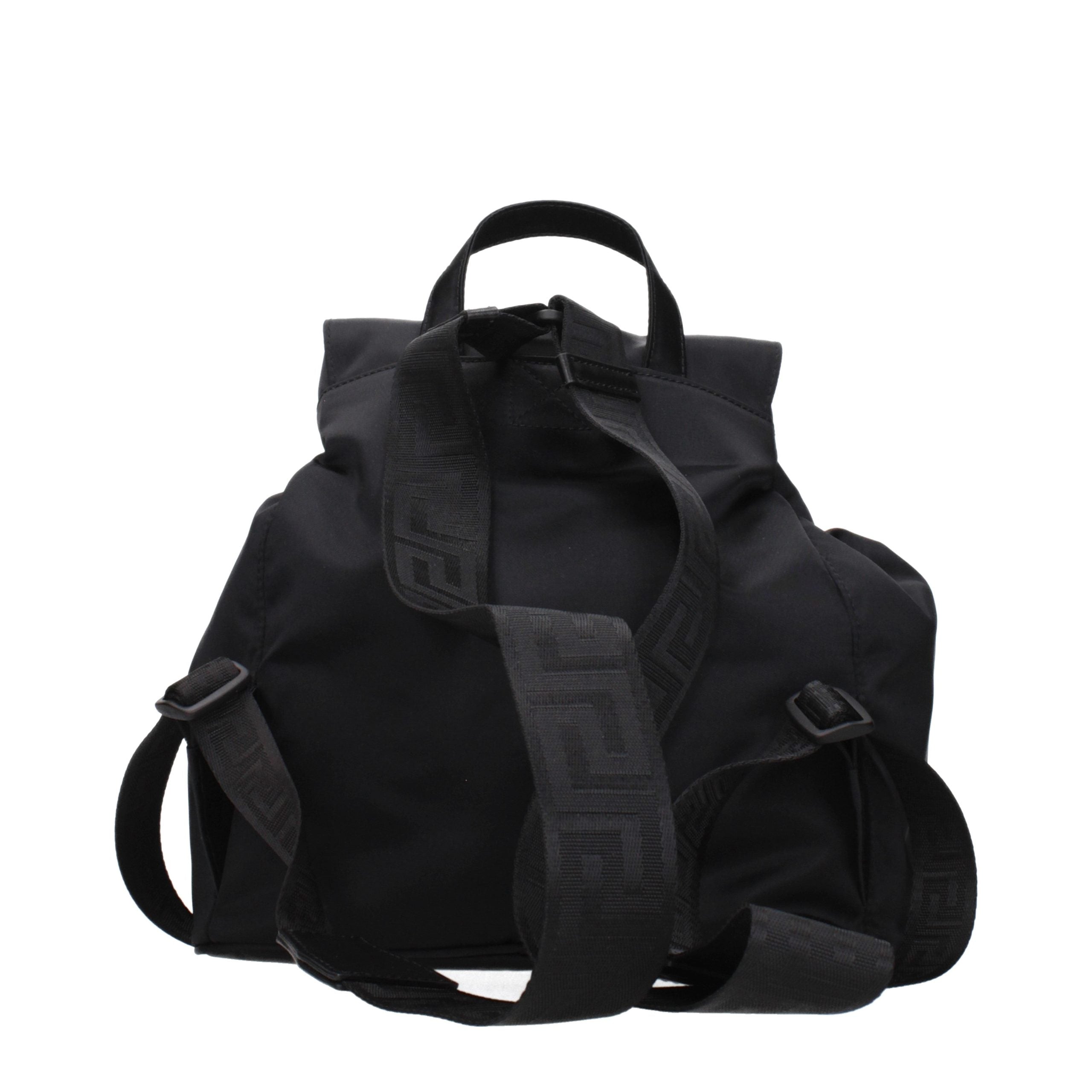 Versace Schwarzer Rucksack aus Stoff