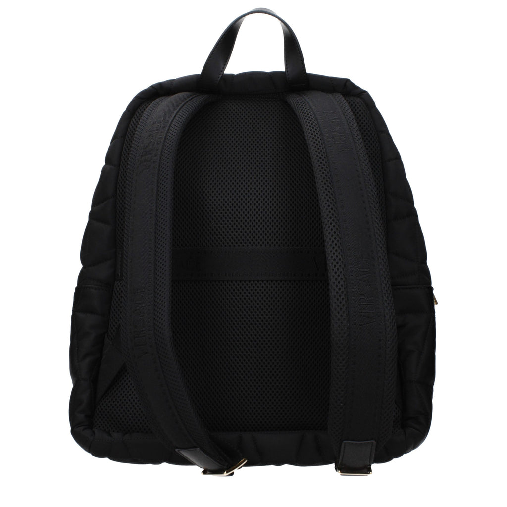 Versace Schwarzer Rucksack aus Stoff