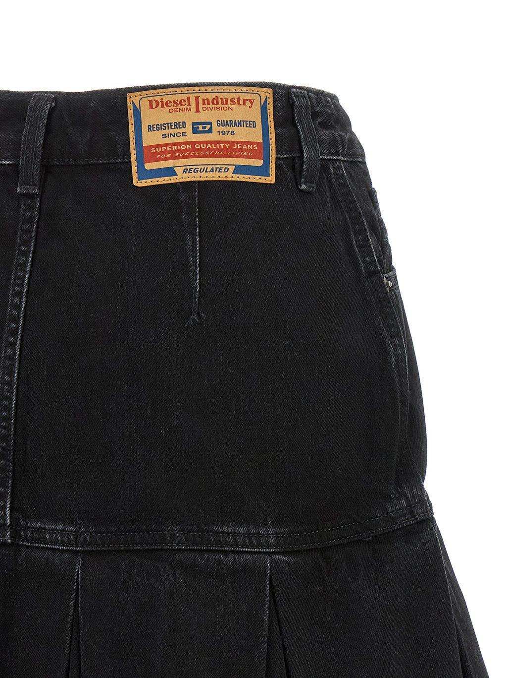 Diesel Blauer Baumwoll-Maxirock