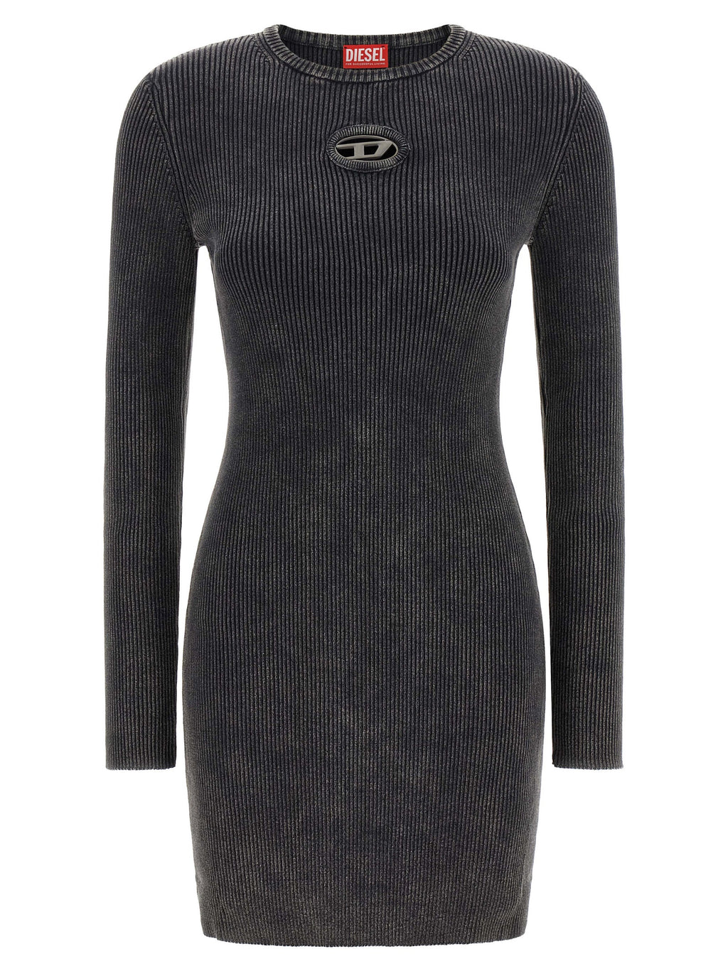 Diesel Schwarzes kurzes Baumwollkleid