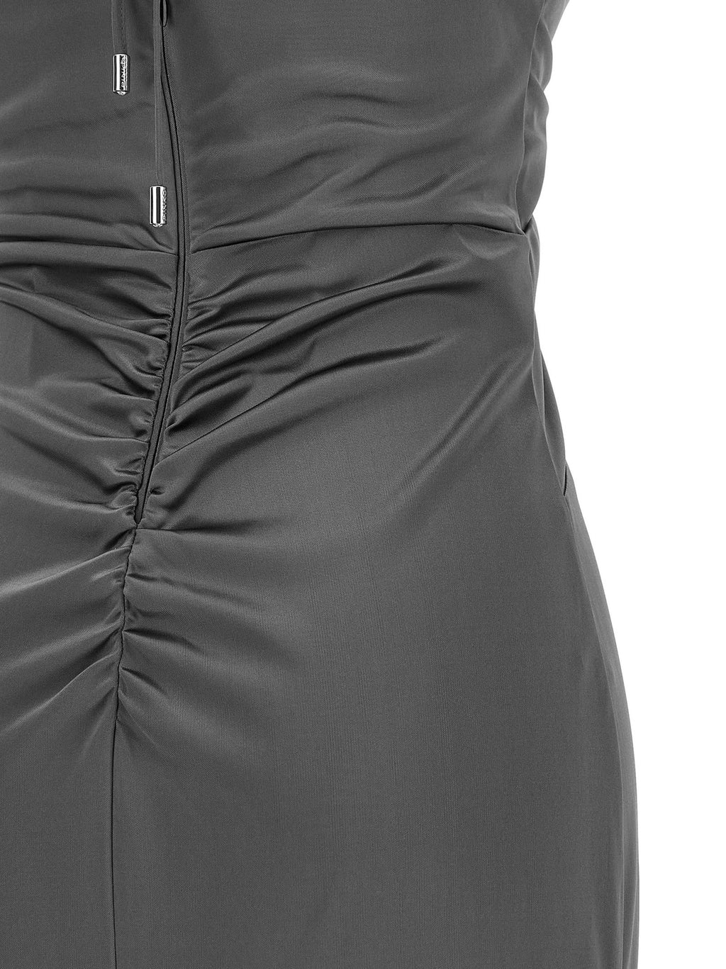 PINKO Langes Kleid aus Acetat in Grau