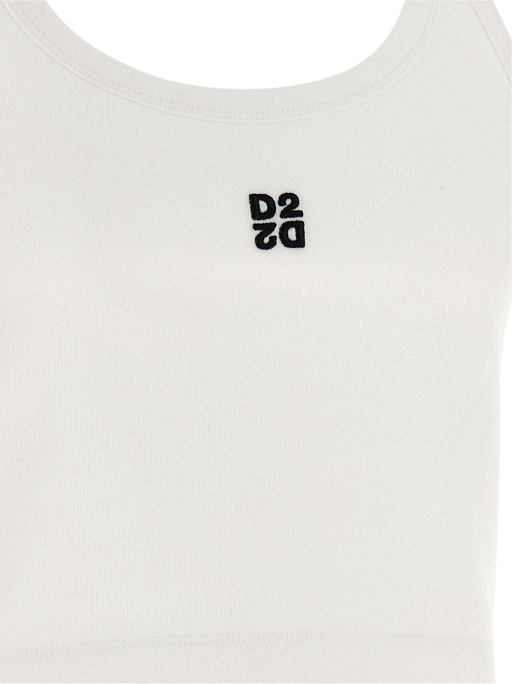 Dsquared² Weiße Baumwoll-Tanktops