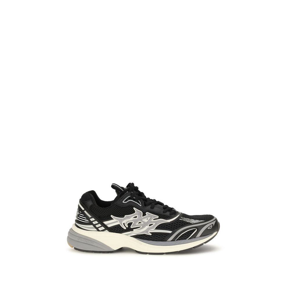 Amiri Schwarze Bos Taurus Kalbsleder Sneaker