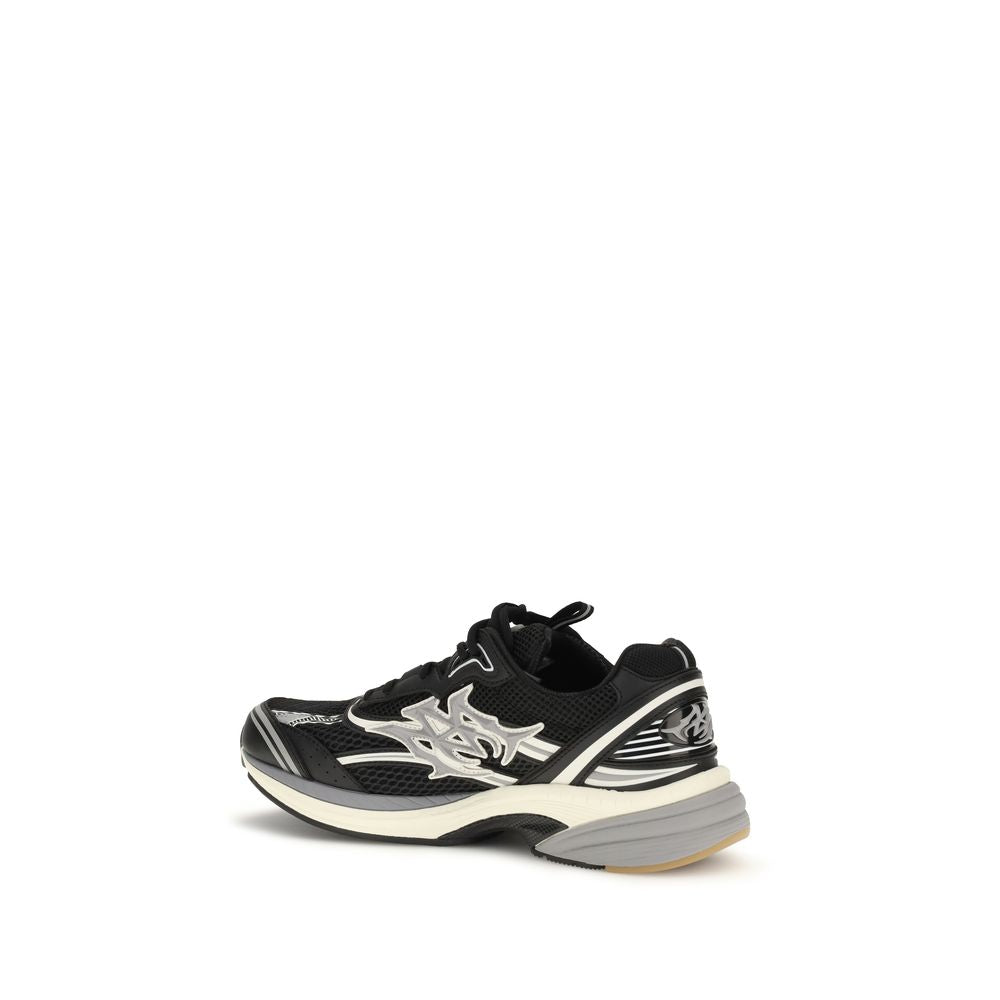 Amiri Schwarze Bos Taurus Kalbsleder Sneaker