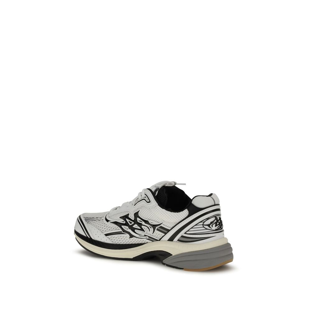 Amiri Weiße Kalbsleder Bos Taurus Athletic Sneaker