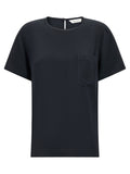Max Mara Schwarze Seidenbluse