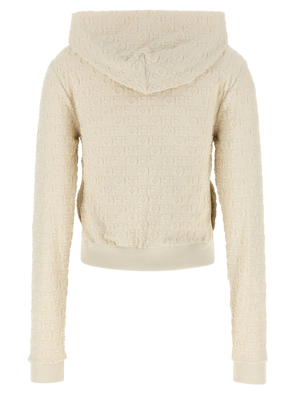 Off-White Beige Baumwoll-Sweatshirt
