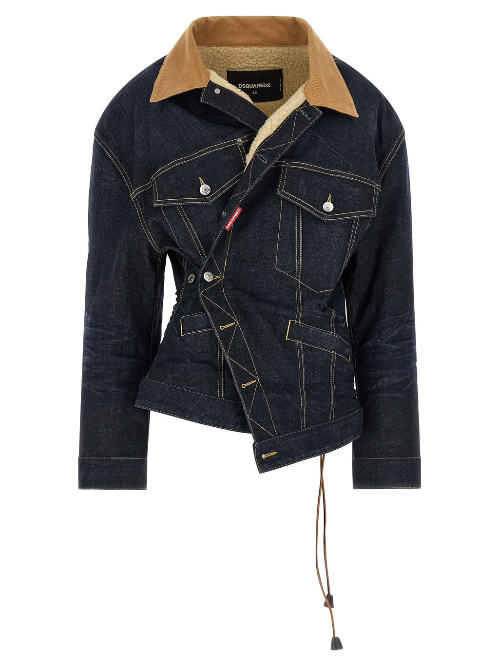 Dsquared² Blaue Jeansjacke aus Baumwolle