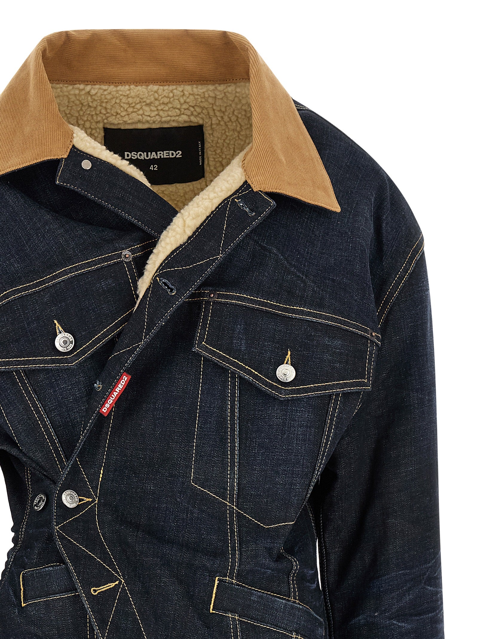 Dsquared² Blaue Jeansjacke aus Baumwolle