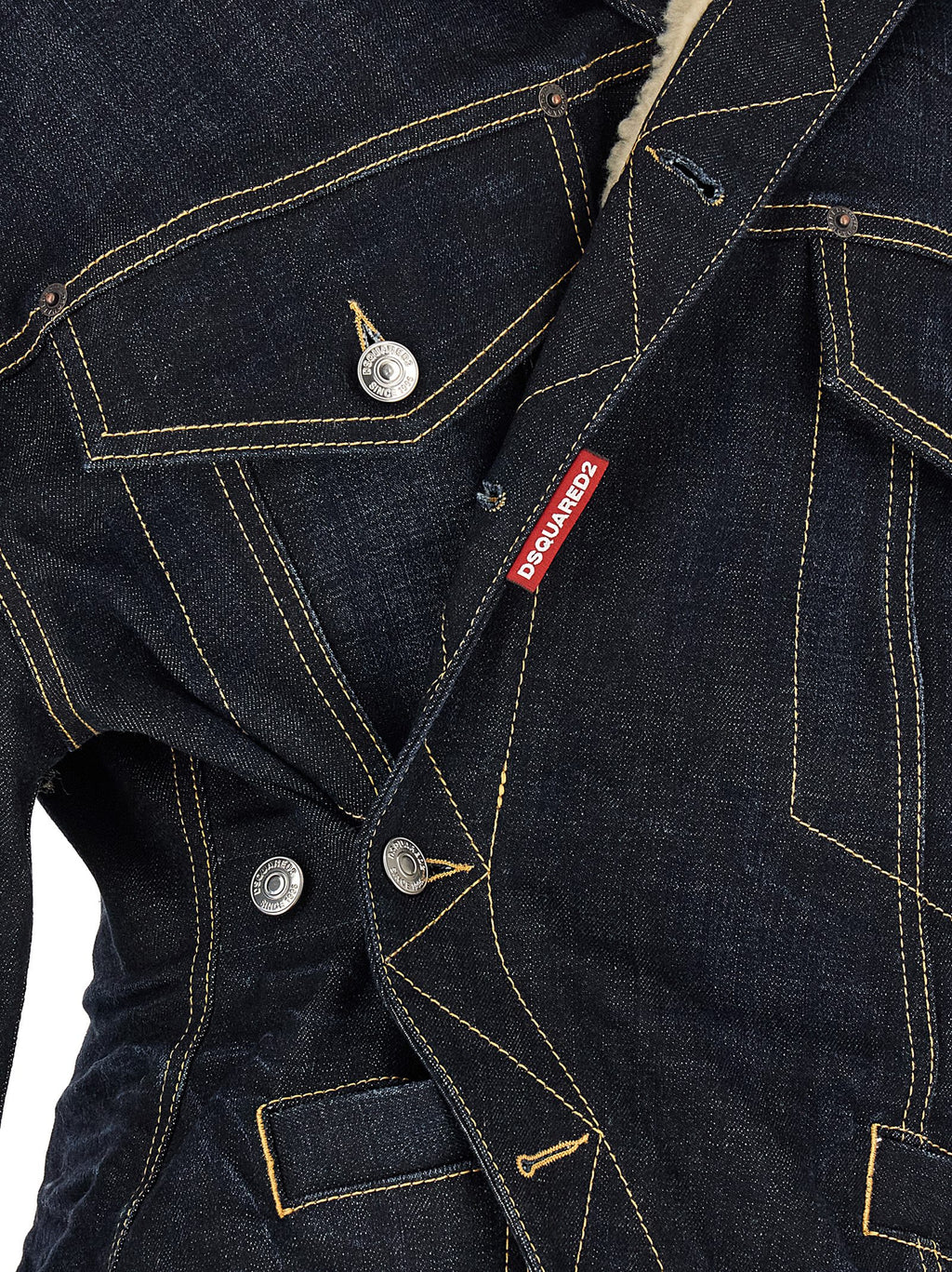 Dsquared² Blaue Jeansjacke aus Baumwolle