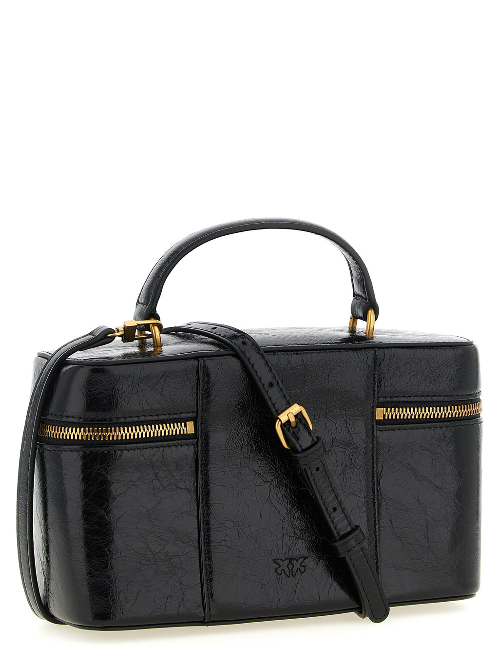 PINKO Schwarze Kalbsleder-Handtasche
