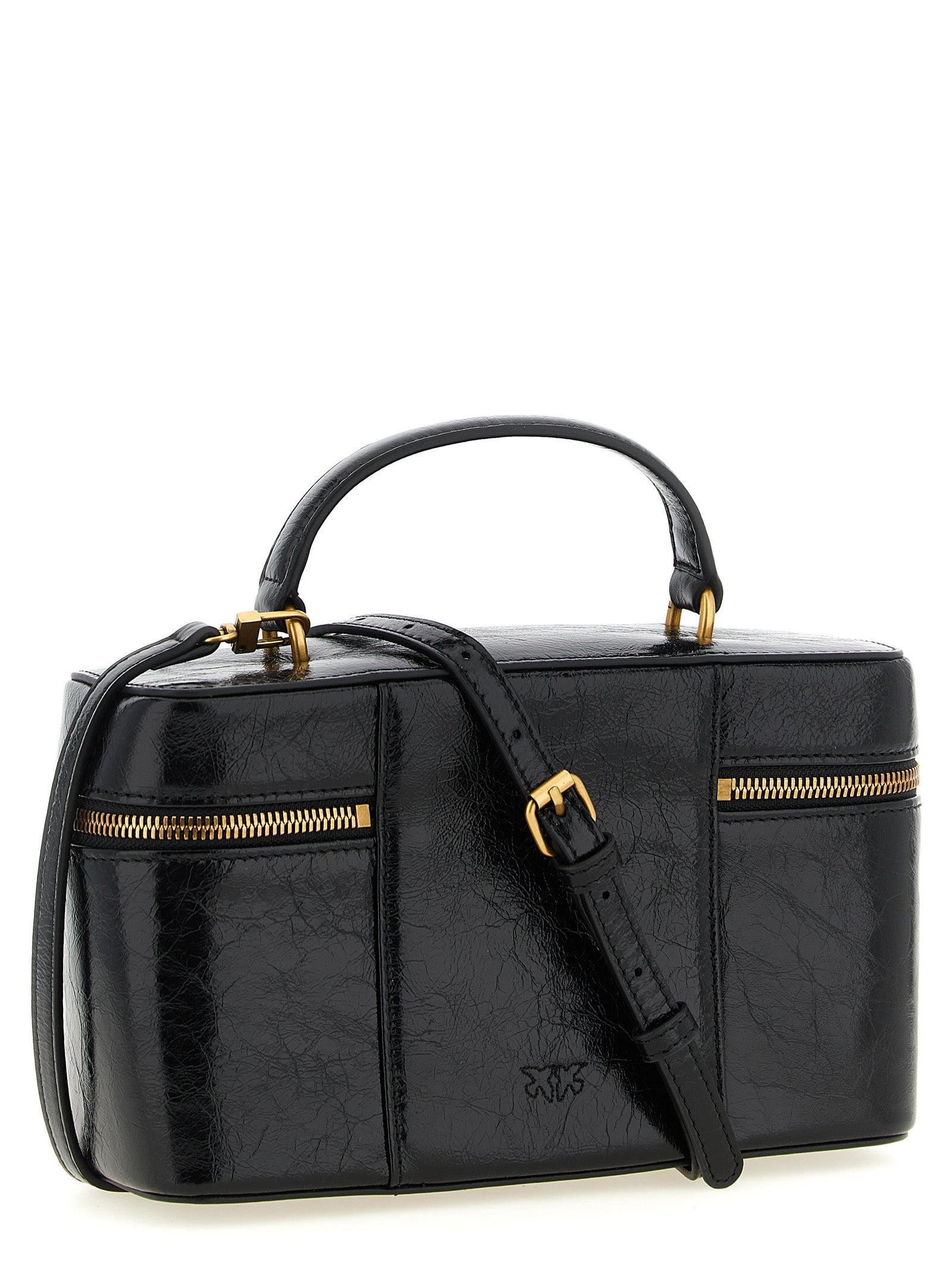PINKO Schwarze Kalbsleder-Handtasche