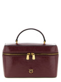 PINKO Handtasche aus bordeauxrotem Kalbsleder