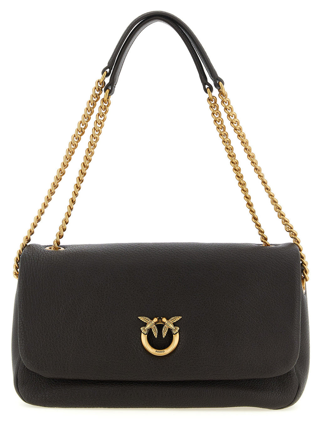 PINKO Schultertasche aus braunem Lammleder