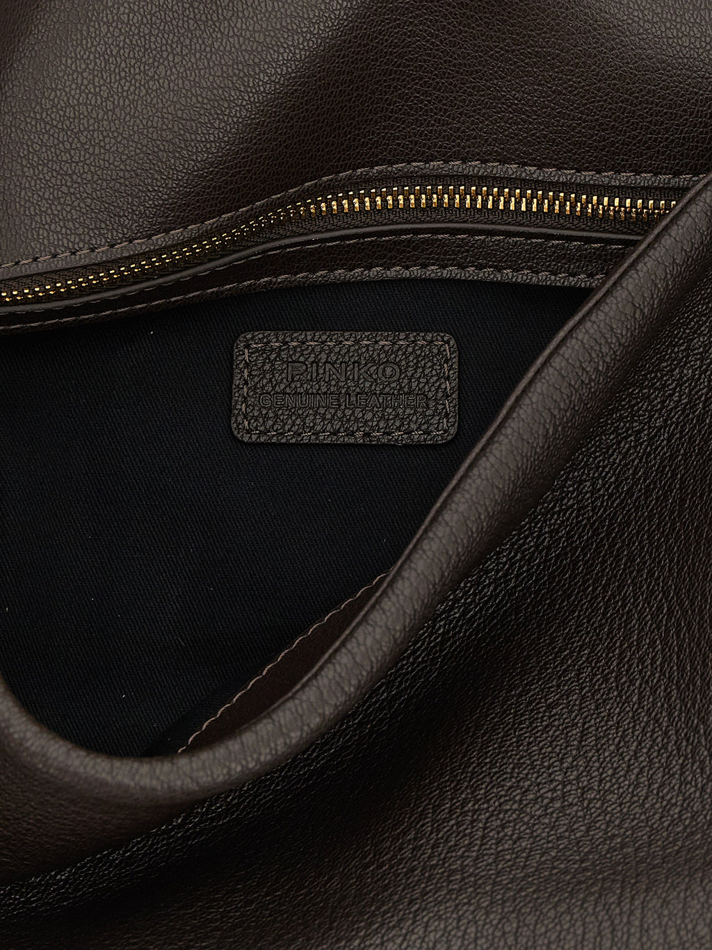 PINKO Schultertasche aus braunem Lammleder
