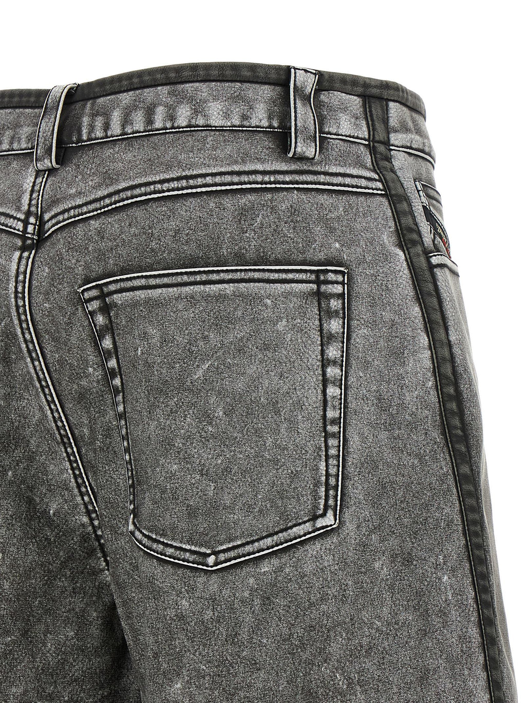 Diesel Graue Bermuda-Shorts aus Polyethylen