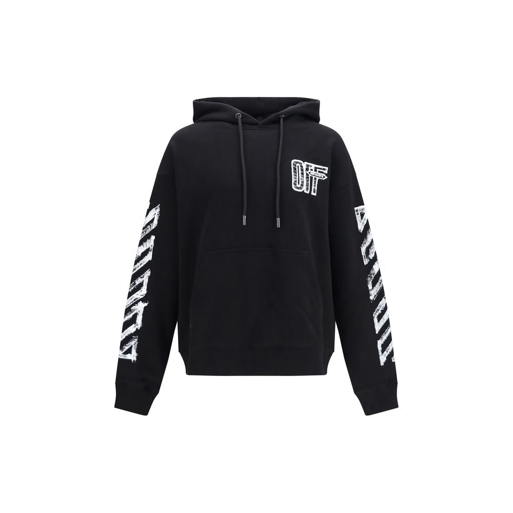 Off-White Schwarzer Baumwoll-Sweatshirt