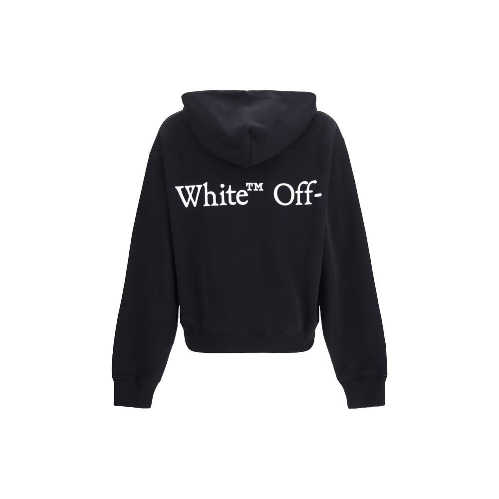 Off-White Schwarzer Baumwoll-Sweatshirt