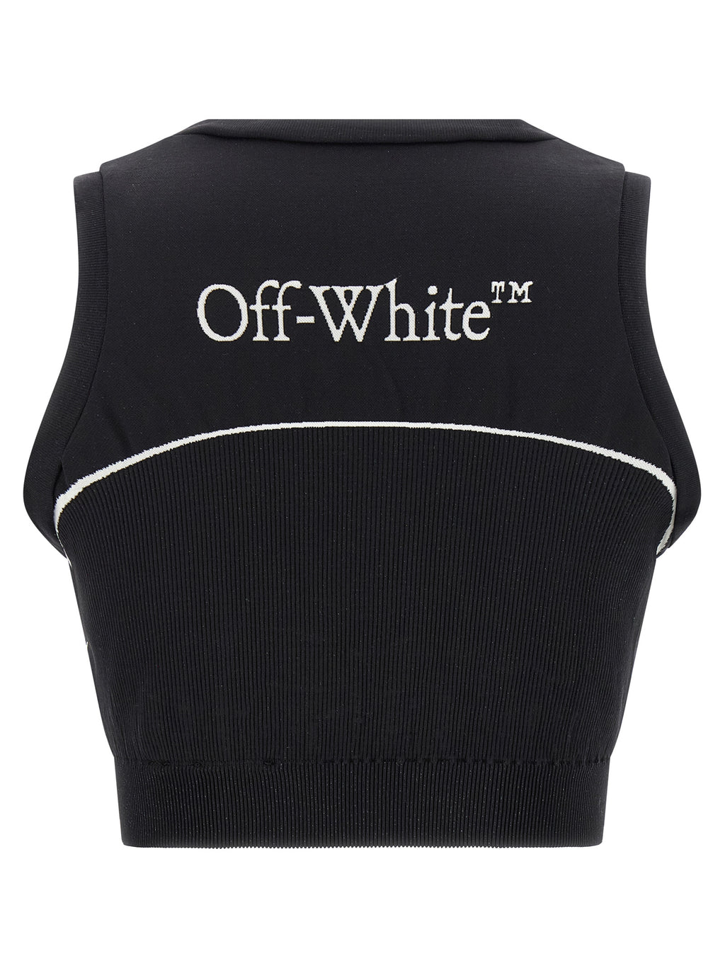 Off-White Schwarzer Sport-BH aus Polyamid