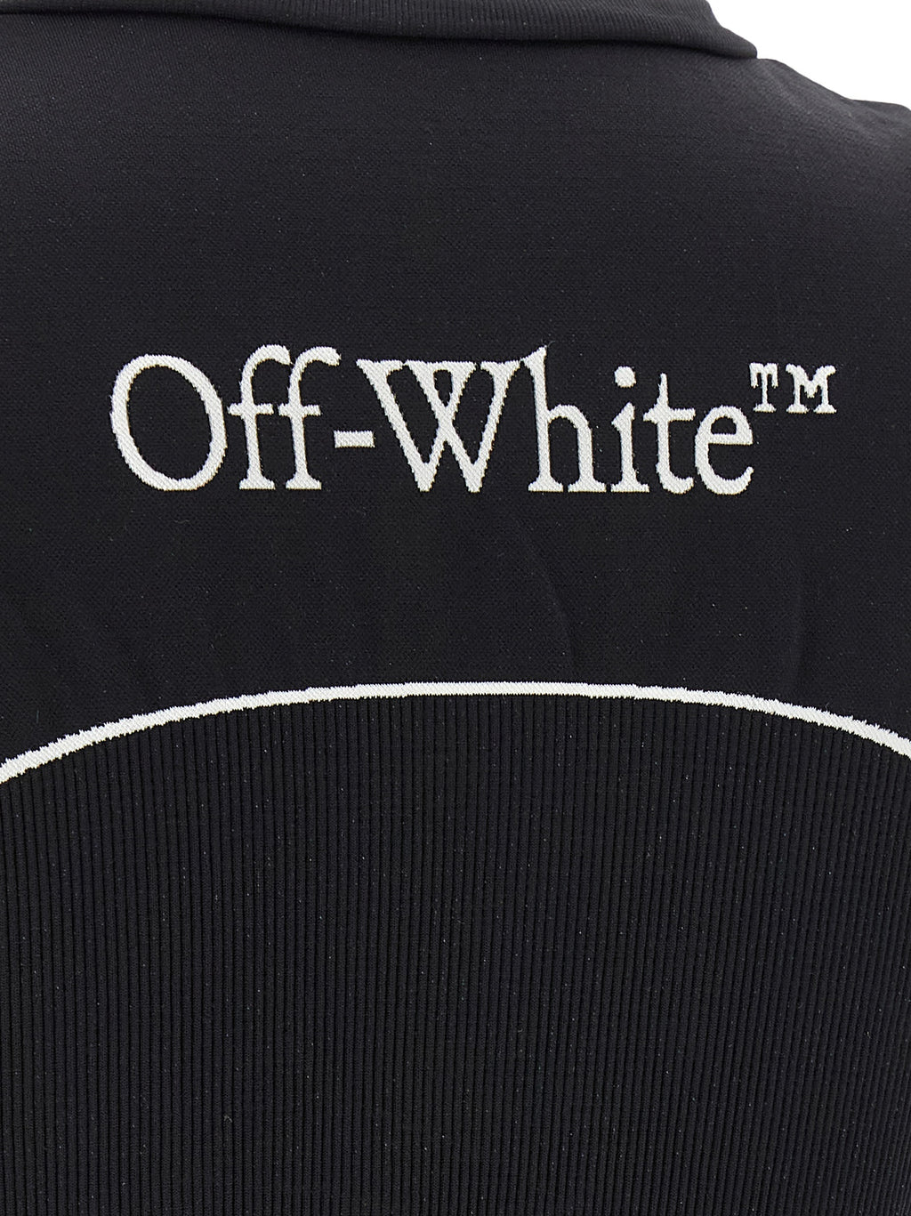 Off-White Schwarzer Sport-BH aus Polyamid