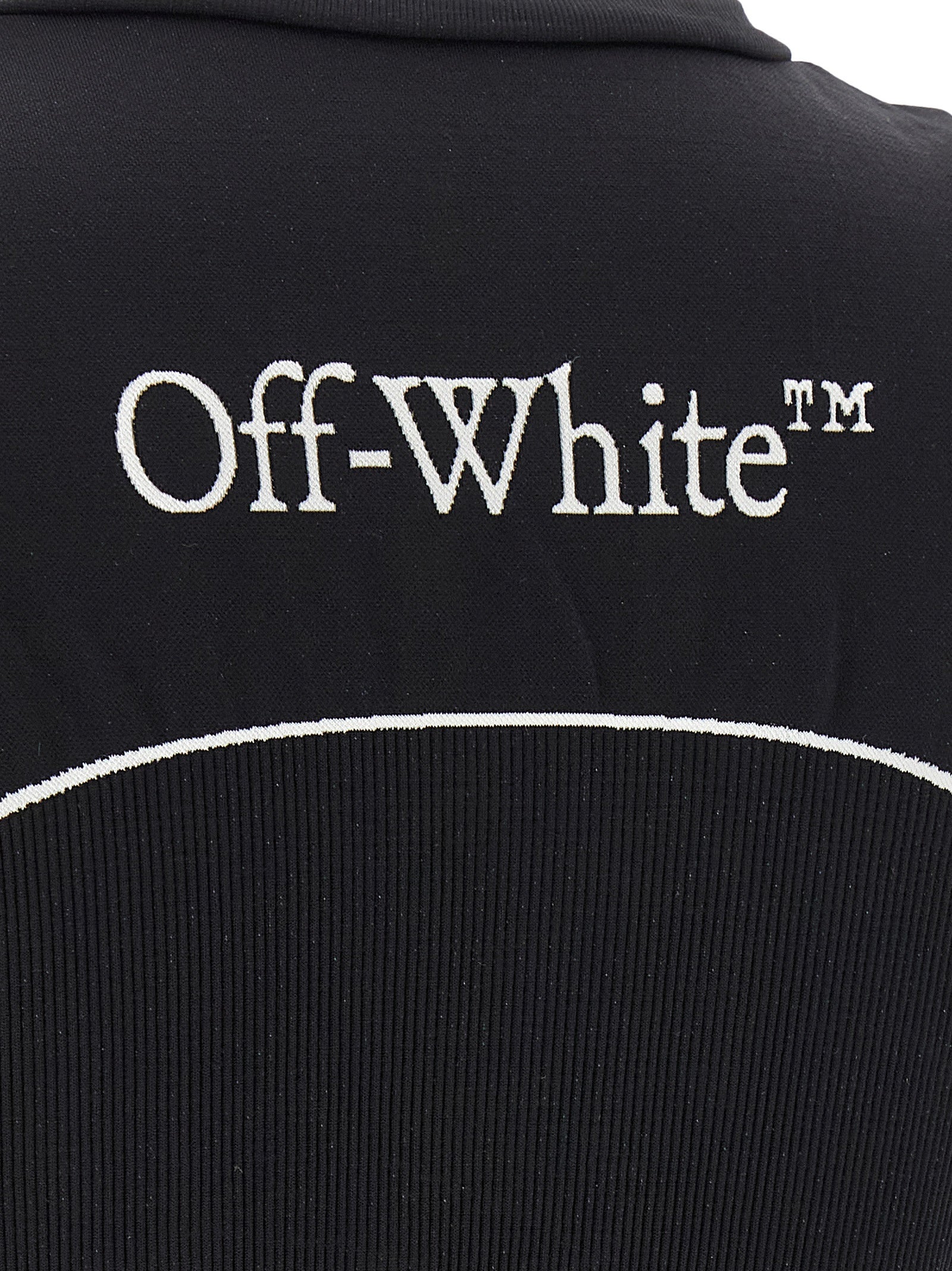 Off-White Schwarzer Sport-BH aus Polyamid