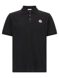 Moncler Schwarzes Baumwoll-Poloshirt