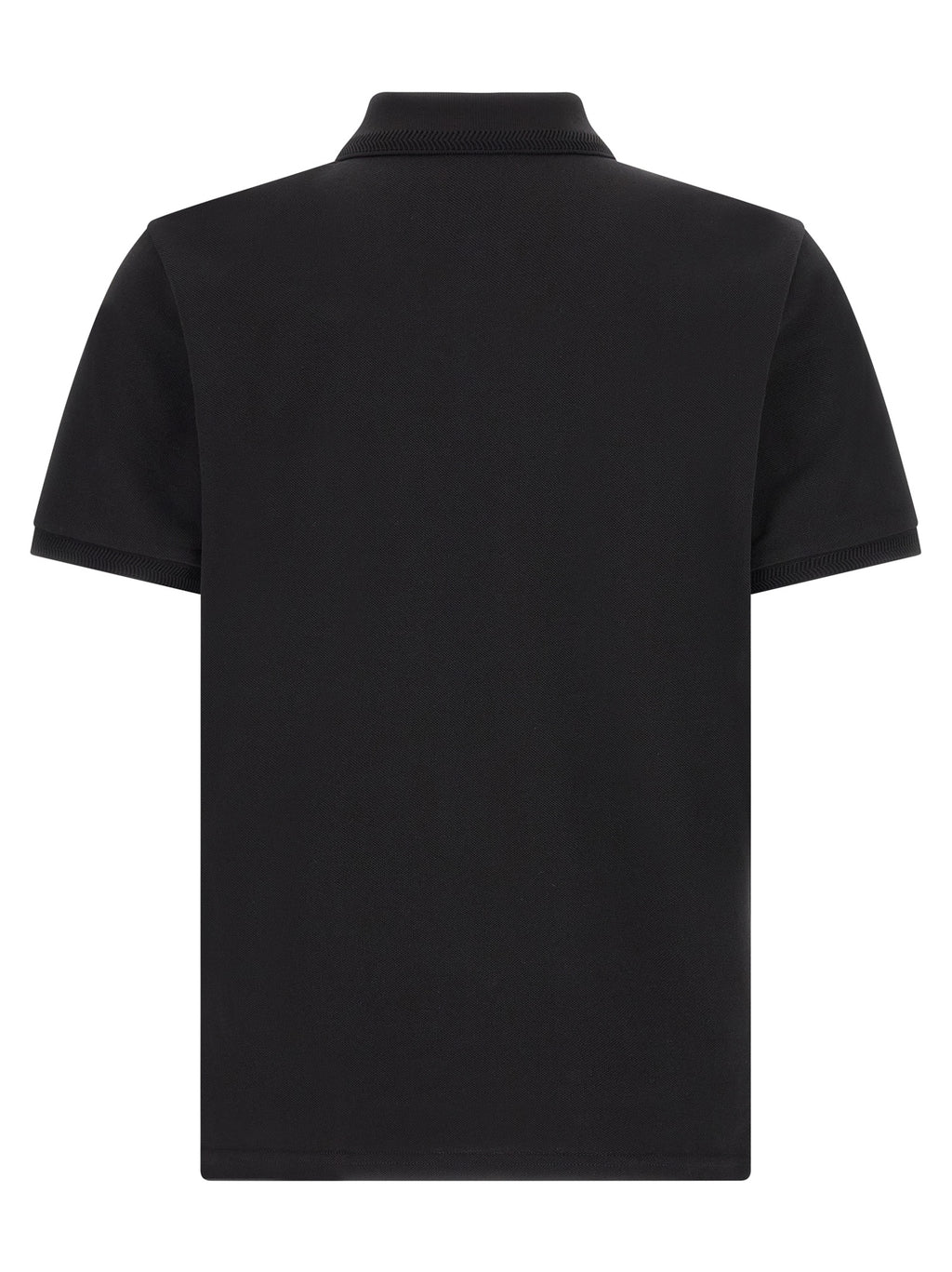 Moncler Schwarzes Baumwoll-Poloshirt