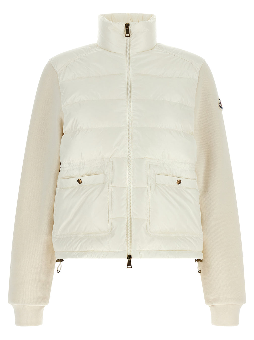 Moncler Weiße Strickjacke aus Polyamid
